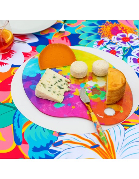 Coltello per formaggio Palette multicolor Pylones | Diamante Rosa