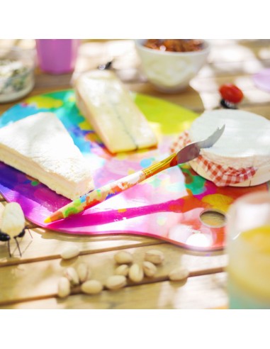 Coltello per formaggio Palette multicolor Pylones | Diamante Rosa