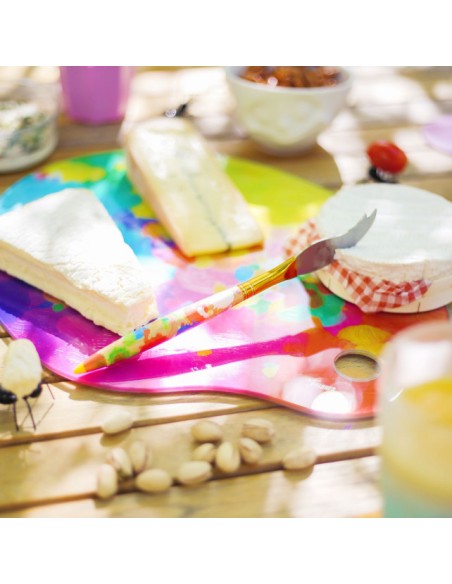 Coltello per formaggio Palette multicolor Pylones | Diamante Rosa