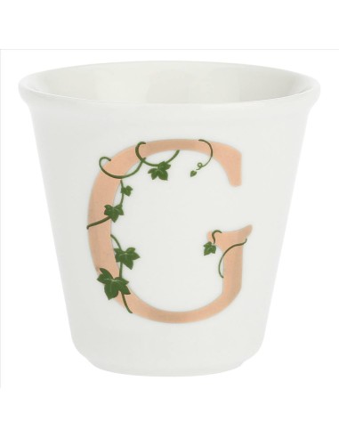 Bicchierino da espresso G con cucchiaino - La Porcellana Bianca