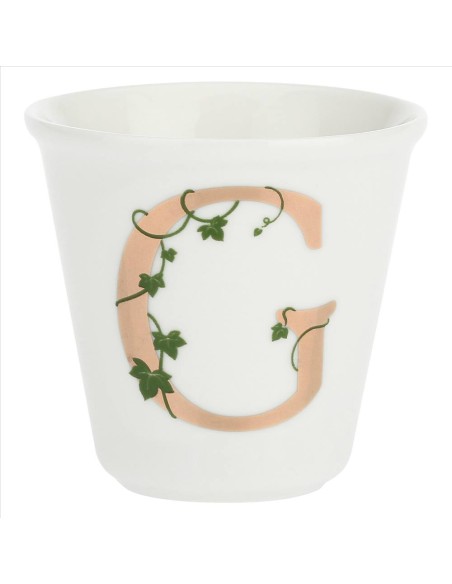 Bicchierino da espresso G con cucchiaino - La Porcellana Bianca