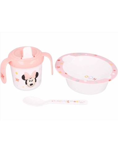 Set Pappa Minnie 3 pz | Diamante Rosa