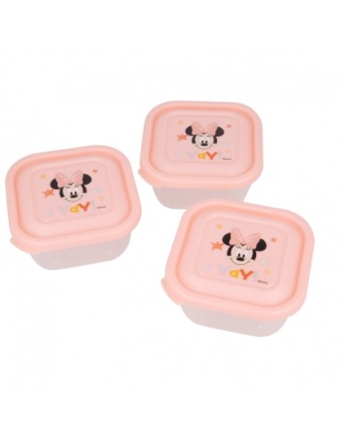 Set 3 contenitori Minnie 10x10x5