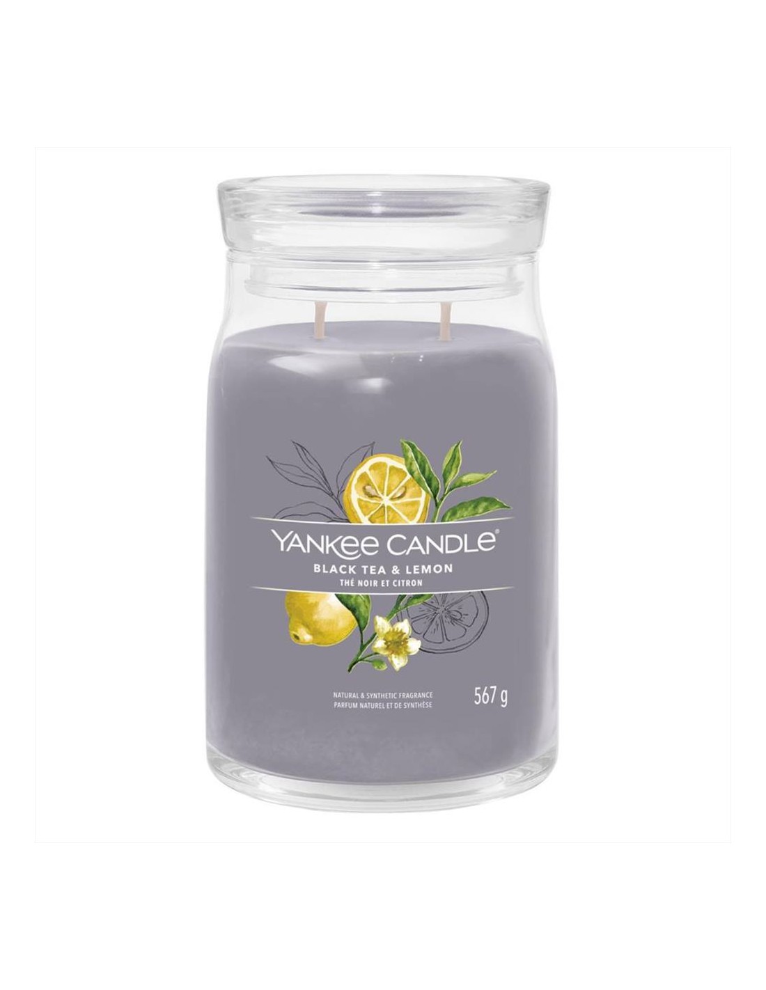 Black Tea E Lemon candela giara grande Signature Yankee Candle