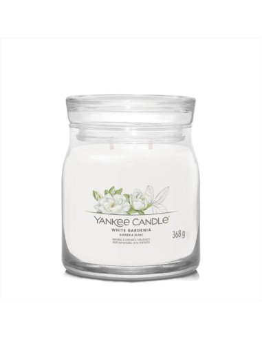 White Gardenia candela giara media Signature Yankee Candle