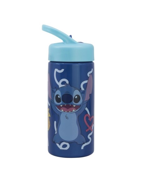 Borraccia 410ml STITCH con cannuccia e manico | Diamante Rosa