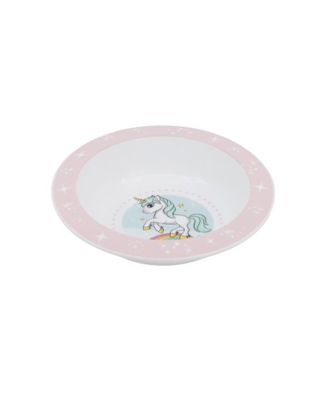Piatto fondo Unicorno | Diamante Rosa