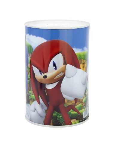 Salvadanaio Sonic in latta