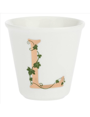 Bicchierino da espresso L con cucchiaino - La Porcellana Bianca