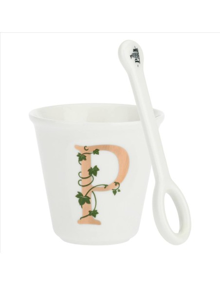 Bicchierino da espresso P con cucchiaino - La Porcellana Bianca