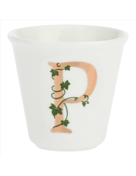 Bicchierino da espresso P con cucchiaino - La Porcellana Bianca