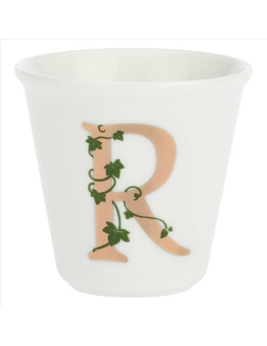 Bicchierino da espresso R con cucchiaino - La Porcellana Bianca