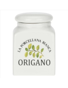 Barattolo decorato Origano Conserva 0,175 L - La Porcellana Bianca