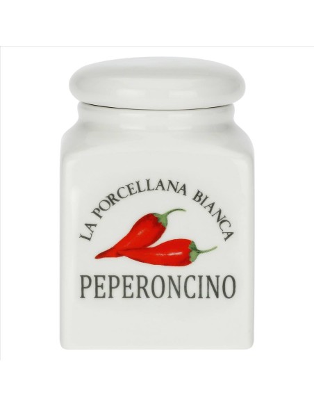 Barattolo decorato Peperoncino Conserva 0,175 L - La Porcellana Bianca