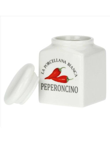 Barattolo decorato Peperoncino Conserva 0,175 L - La Porcellana Bianca