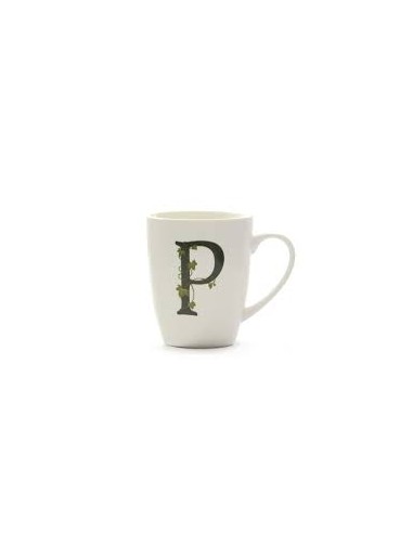 Mug con lettera P Atupertu - La Porcellana Bianca | Diamante Rosa