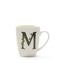 Mug con lettera M Atupertu - La Porcellana Bianca | Diamante Rosa