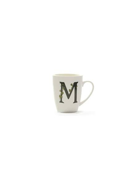 Mug con lettera M Atupertu - La Porcellana Bianca | Diamante Rosa
