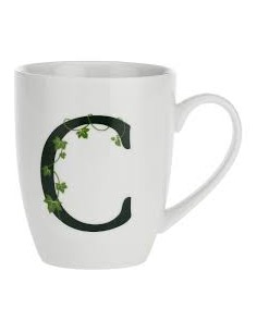 Mug con lettera C Atupertu - La Porcellana Bianca | Diamante Rosa