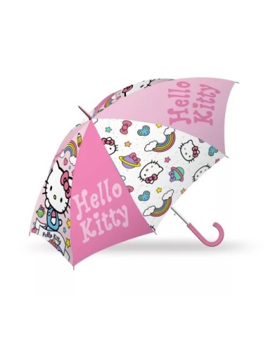 Ombrello semi automatico Hello Kitty 70cm | Diamante Rosa