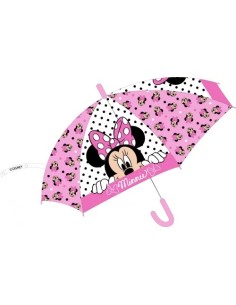 Ombrello semi automatico Minnie 74cm | Diamante Rosa