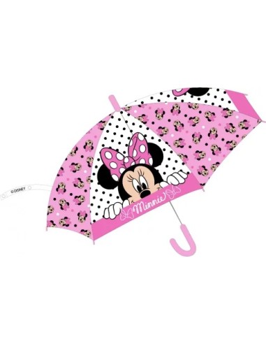 Ombrello semi automatico Minnie 74cm | Diamante Rosa