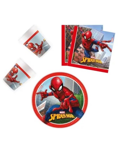 Set 36pz per la festa Spiderman