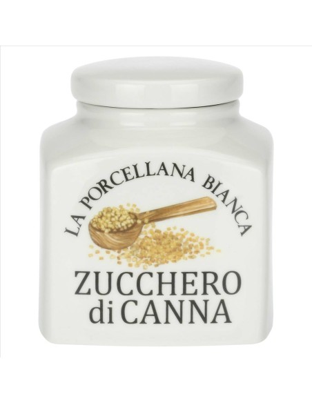 Barattolo decorato Zucchero Di Canna Conserva 1.1 L - La Porcellana Bi