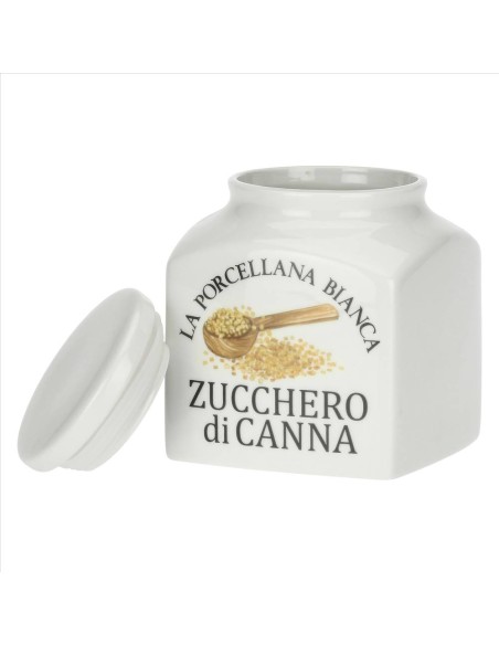 Barattolo decorato Zucchero Di Canna Conserva 1.1 L - La Porcellana Bi