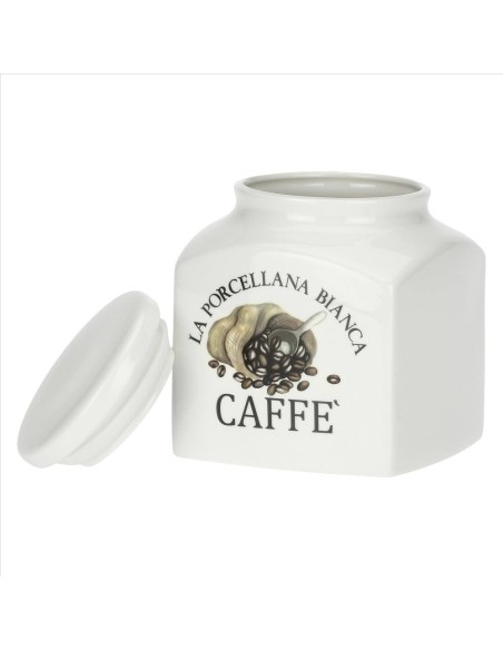 Barattolo decorato Caffè Conserva 1.1L - La Porcellana Bianca
