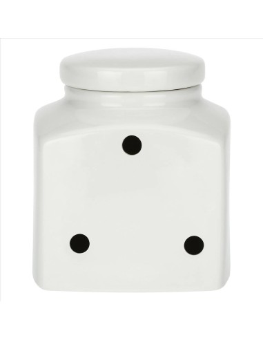 Barattolo Areato decorato Patate Conserva 3,5L - La Porcellana Bianca 