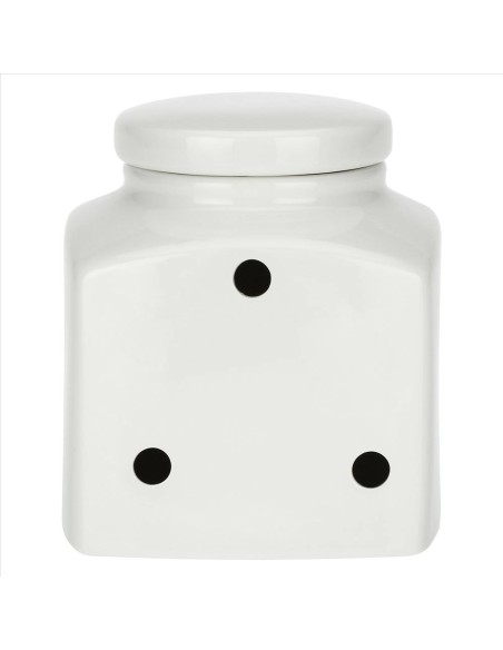 Barattolo Areato decorato Patate Conserva 3,5L - La Porcellana Bianca 