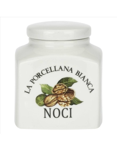 Barattolo decorato Noci Conserva 0,5 L - La Porcellana Bianca