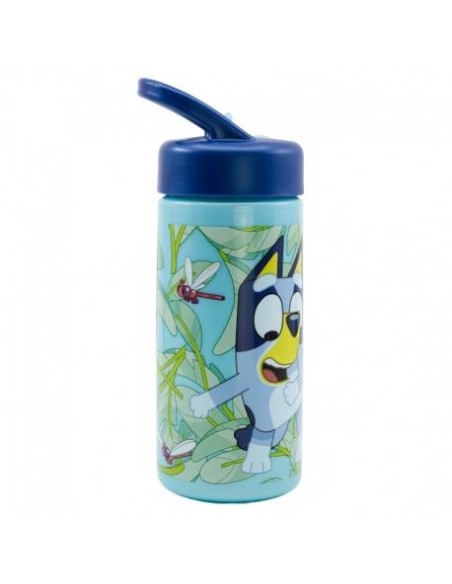 Borraccia 410ml BLUEY con cannuccia e manico