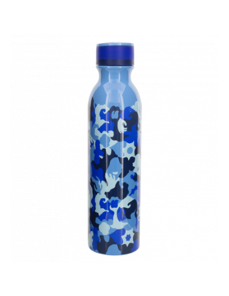 Bottiglia Termica Camouflage Blu