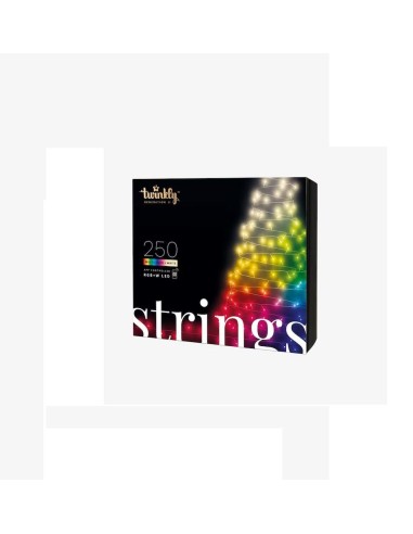 Luci 250 LED Twinkly Strings Generazione II - Edizione multicolore e b