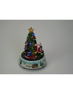 Carillon Albero di Natale con Trenino che gira