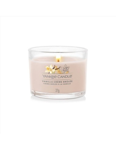 Vanilla Crème Brulèe minis votiva in vetro 37gr Yankee Candle 