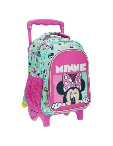 DISNEY Zaino Trolley 30cm MINNIE Looking 🎀🌈 | Diamante Rosa