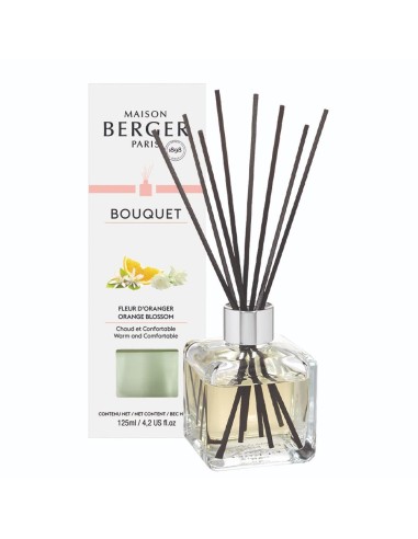 Bouquet Cube diffusore a bastoncini Fluur d' Oranger,fleur d'oranger M