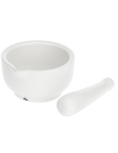 Mortaio con pestello 11,5 cm - Porcellana Bianca