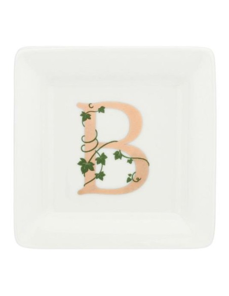 Gift box Piattino Quadrato con lettera 'B' Adorato