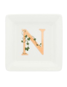 Gift box Piattino Quadrato con lettera 'N' Adorato