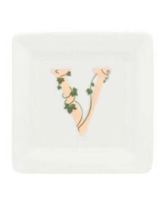 Gift box Piattino Quadrato con lettera 'V' Adorato