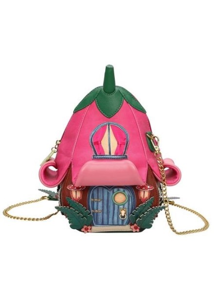 VENDULA LONDON Borsa Petal House Fairy Village | Diamante Rosa