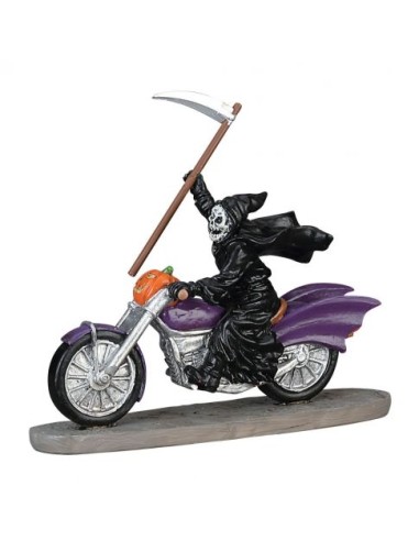 Grim Rider Mietitore in moto 73297 Lemax Spooky Town Villaggio di Nata