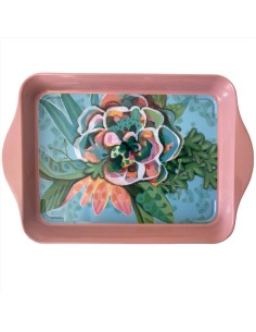Vassoio floreale Blooms 21 x 14 cm Allen designs Diamante Rosa