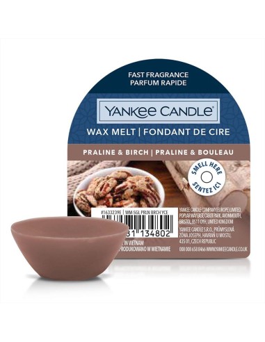 Yankee Candle PRALINE E BIRCH Cera da sciogliere 22gr Wax Melt