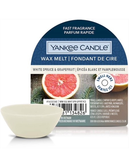 WHITE SPRUCE E GRAPEFRUIT Cera da sciogliere 22gr Wax Melt