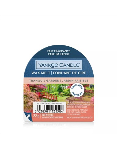 TRANQUIL GARDEN Cera da sciogliere - Wax Melt Yankee Candle